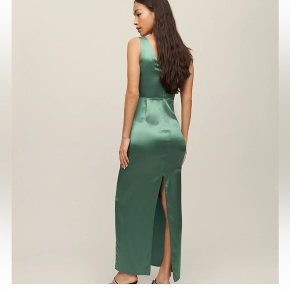 REFORMATION ZYA SILK DRESS 12 - Picture 3 of 13